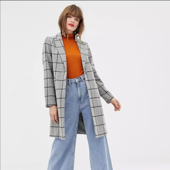 ASOS Jackets & Blazers - ASOS New Look Grid Check Coat